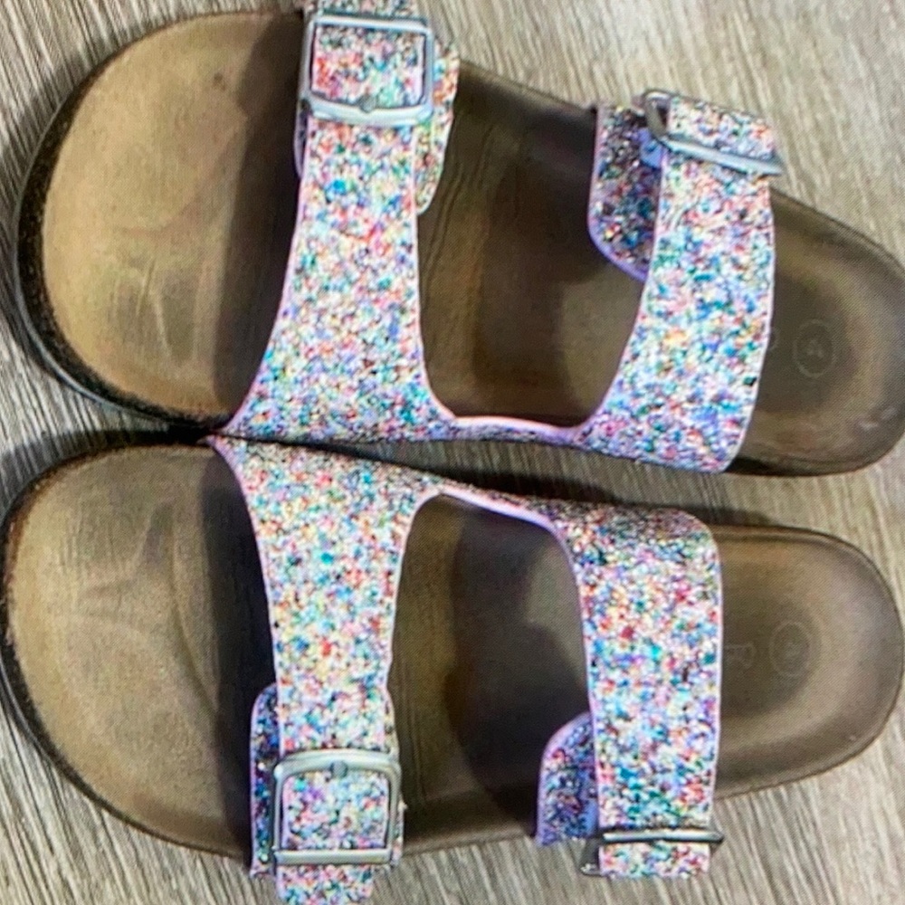 Vibrant floral kids shoes